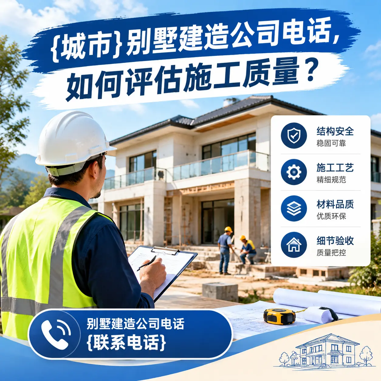 纳雍别墅建造公司电话，如何评估施工质量？